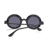 Güneş gözlüğü klasik vintage küçük arılar yuvarlak steampunk kadın erkekler tasarımcı mektup büyük çerçeve moda güneş gözlükleri uv400
