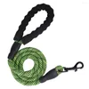 Dog Collars Durable Collar And Leash Set Nylon Dogs For Large Small Accessories Fashion Rope Sponge Handle Outdoor