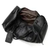 Duffel torebki męska skórzana torba podróżna czarna fitnes