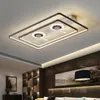 Ceiling Fans Nordic Smart LED Light With Fan For Living Room Remote Control Included Surface Mounted Chandelier Lamps AC 110V Or 220VCeiling