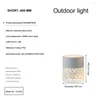 Modern Waterproof Outdoor Garden Creative Hollow LED Lawn Lamp Villa Decorative Chair Floor