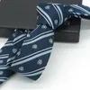 Bow Ties Brand 2023 Men Tie Fashion Casual Gentleman Stripes 5CM Narrow Slim Necktie Wedding Business Party For With Gift Box