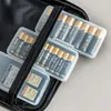 Skrzynki do przechowywania twarde plastikowe pudełko pudełka skrzynki obudowy ForRechargeble bateria pojemnik na ochronę baterii z klipsami