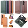 Classic PU Leather Wallet Cases For Iphone 15 14 Plus Pro Max 13 12 11 X XS XR 8 7 Luxury Business Shockproof Credit Card Slot Holder Suck Magnetic Closure Flip Cover