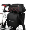 Sacoches s 3in1 porte-vélo coffre étanche vélo siège arrière refroidisseur cyclisme Cargo bagages sacoche sac à bandoulière 0201