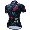 Racing Jackets Weimostar Women's Pro Cycling Jersey Bike Short Sleeve Clothing Bicycle Sports Shirt Colorful Dots Reflective