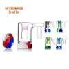 Smoke Glass reclaimer Colorful Slide The full set including silicone container Fit Glass Bong Oil Rings Smoking Tool H 65mm