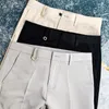 Pantalon britannique pour hommes, taille haute, droit, Social, italien, formel, robe Hombre, cheville, 230203