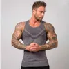 Herentanktops 2023 Fashion Fitness Heren Vest T-shirt Equipment Fast Dry Sports Stringer