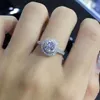 Północne Ring Real 18K Gold For Women Natural Aaa Moissanite Biżuteria Kamień Anillos de Bizuteria Setting Mini Diamond Y2302