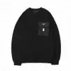 Designer Mens Sweaters Fashion Triangle Women Clothing Chest Letter Sweater Casual Hoodie 3 Colors