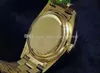 Avec boîte d'origine Montres de mode de luxe en or jaune 18 carats avec cadran en diamant lunette 18038 montre automatique montre pour homme femme montre-bracelet 2023