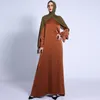 Ethnische Kleidung Muslimisches Kleid Naher Osten Dubai Abaya Türkei Ramadan Mode Robe Femme Musulmane Matte Fischschwanz Dreischichtige Ärmelperle