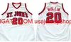 Vintage #20 Chris Mullin St John's College Basketball Jersey Rozmiar S-4xl 5xl Niestandardowy koszulka Numer Numer