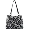 Evening Bags Leopard Pattern Plush Shoulder Bag for Women Winter Fashion Purse Handbags Big Messenger Soft Warm Fur Female Casual Tote 230203