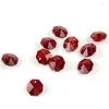 Chandelier Crystal 1000pcs 14mm Dark Red Bead In 2 Holes For Glass Beads Garland Strand Hanging Decoration