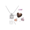 Colliers pendentifs 18Kgp Gem Beads Locket Cages Fashion Owl / Compass / Heart / Heart Balloon // Bijini / Tower Jewelrycollieraddoysterp012 Dr Dhdzq