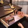 Förvaringslådor Eyeshadow Palette Organizer Eyepowder Tray Cosmetics Rack Acrylic Transparent fack Hållare Kvinnor Makeup