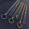 Womens Designer Kettingen Grote Bloemen Hanger Klavertje Vier Ketting Trui Ketting