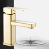 Bathroom Sink Faucets Tapware Basin Tap Waterfall Water Saving Monobloc Modern Bath Mixer Frap Faucet Gold Accessories