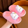 Pantofola Simpatico Coniglio Ragazze Estate Flip Suola Morbida Bambini Casa Bambino Antiscivolo Bagno Animali Pantofole da Interno per Bambini 0203