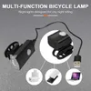 s USB ricaricabile 300 lumen 3 modalità lampada luce anteriore faro bici bicicletta LED torcia lanterna 0202