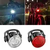 s Red/branco USB Recarregável Ciclismo Taileira Front Bicycle Lamp 6 Modos Aviso de segurança traseira Night Night Bike Light 0202