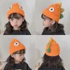 Bérets dessin animé dinosaure bébé chapeau casquette version coréenne casquettes tricotées pour bébé enfant en bas âge garçons filles bonnets garder au chaud enfants accessoires chapeaux