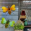 Garden Decorations Metal Bee Wall Hanging Sculptures Ornaments Home Backyard Yard Iron Indoor Outdoor Art Supplies