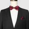Laço gravata gravata para homens designer metal de duas camadas festas de casamento butterfly bowtie masculino com caixa smal22