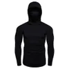 Sweats à capuche pour hommes Sweatshirts Automne Couleur unie Sweat à capuche à manches longues Col haut Sweat à capuche Sports Fitness Gym Running Casual Pullover 230203