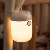 Night Lights LED Nursery Light Portable Stepless Dimming Rechargeable Bedside Lamp With Rope Color Changing For Bedrooms Living Room