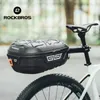 Borse laterali ROCKBROS Portapacchi posteriore per bicicletta Grande capacità Impermeabile Ciclismo Sedile rigido con guscio MTB Accessori per borse da sella per bici da strada 0201