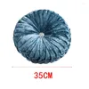 Pillow European Style Throw Luxury Velvet Pleated Handmade Round Wheel Pumpkin Seat S Dropship