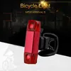 S MIni USB vélo arrière Rechargeable vélo feu arrière avertissement de sécurité nuit équitation vtt lampe 3 Modes d'éclairage lampe de poche 0202