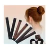 Pony Tails Holder Tail Donne Bambini Testa Twist Hair Device Pigro Cerchio Fleeciness Bud Girl Artefatti Accessori Drop Delivery Jewel Dhenu