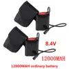 Lights Extern Bike Light Power Universal Type 8.4V 12000mAh Batteripaket för cykellampa 0202