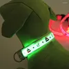 Collari per cani Luminescenza a LED Collare per gatti per animali domestici Anti-perso di notte Evitare incidenti stradali Sicurezza Flash Cani Forniture fluorescenti luminose