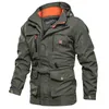 Jackets masculinos Autumn Winter Jacket Tactical Camping ao ar livre Desgaste resistente ao suor respirável Absorção 230203