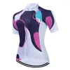 Racing Jackets 2023 Team Summer Short Sleeve Cycling Jersey Women Sport Bike Mujer Bicycle Clothing