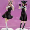 Action Toy Figure 22CM Japan Anime Love Is War Figure Shinomiya Kaguya Fujiwara Chika Cute Cat Ear Standing Beautiful Model Toys Bambola statica in PVC 230203