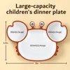 Чашки блюд посуды Hibobi Baby Bowl Plates Spoons Silicone Sursction Food Dableware BPA Бесплатная безручка корма для детей 230203