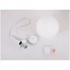Подвесные светильники Лофт Простой молочно-белый стеклянный шар Led E27 Современный подвесной светильник с 6 размерами для гостиной, спальни, вестибюля El Sho6686517