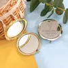 Party Favor 10pcs Personalized Metal Compact Mirrors First Communion Customized Pocket Makeup Mirror Boy Girl Souvenir