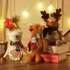 Julekorationer Candy Jar Storage Bottle Cartoon Elk Bag Cookie Can Boxes Child Kids Gifts Navidad År 2023 Dekor