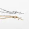 Choker Gothletic Simple Cupchain Rhinestone Cross Charm Collar Necklaces & Pendants Women's Fashion Jewelry 2023