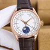 mens watch 39mm automatic mechanical movement watch Business leather couple WristWatch montre Luxe