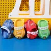 Slipper New Kids Fashion Slippers Summer Indoor and Outdoor Boys Beach Sandals Covered Toes Cute Cartoon Car Girls Versatile PVC