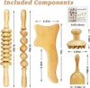 Altri articoli per massaggi 2468PCS Set di massaggi per terapia in legno Sollievo dal dolore Anticellulite Corpo dimagrante Massaggiatore Gua Sha 230203