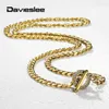 Chains 5/6mm Stainless Steel Necklace For Men Women Gold Silver Color Cuban Curb Cable Link Chain Toggle Clasp Jewelry 18"- 30" DTNS007